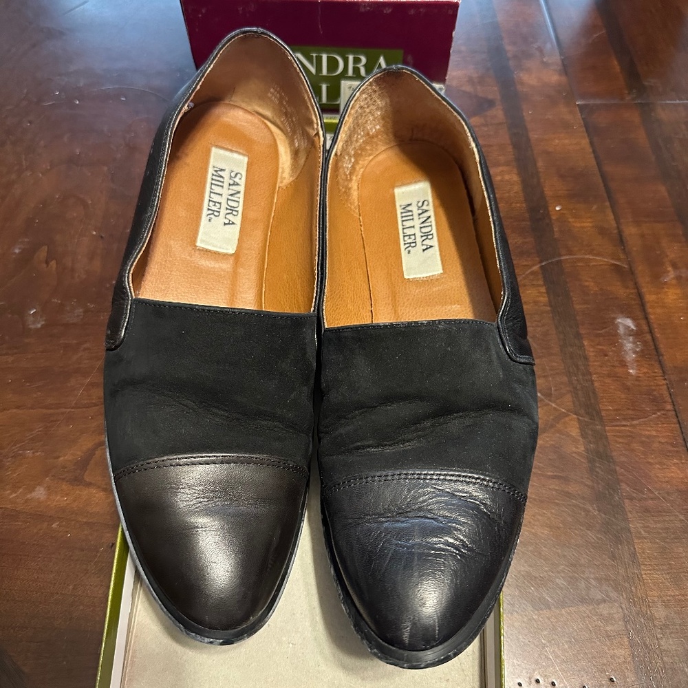 Sandra Miller Flats Suede & Leather